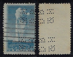 USA United States 1922/1933 Stamp Perfin DB/&H By DeSylva Brown And Henderson Incorporated From New York Lochung Perfore - Zähnungen (Perfins)