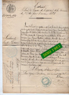 VP21.985 - Mairie De SAINT ELLIER LES BOIS - 1890 - Généalogie - Extrait Acte De Naissance De Mr Emile - Victor GUITTARD - Manuscrits