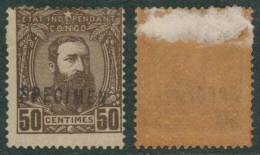 Congo Belge - Léopold II : N°9 Légèrement Décentré + Surcharge SPECIMEN / Certificat - 1884-1894