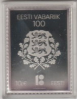 ESTONIE - 2018 - TIMBRE ARGENT / SILVER Dans BOITE PLASTIQUE PROTECTION ** MNH - Estonia