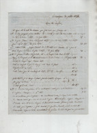 Termignon 1854 Ducroz Libraire Fermages Jacquet Chaix Dit Goyard Didier Dit Le Bardet Pochete  Prés Cuve Fumier - Manuskripte