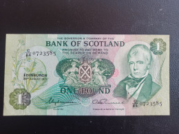 Ecosse Billet 1 Pound  1977 Ttb+ - 1 Pond