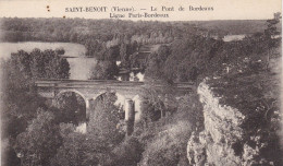86. SAINT BENOIT. CPA. LE PONT DE BORDEAUX. LIGNE DE CHEMIN DE FER PARIS BORDEAUX - Saint Benoît