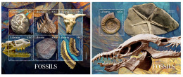 LIberia  2022 Fossils. (403) OFFICIAL ISSUE - Fossilien