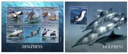 LIberia  2022 Dolphins.  (413) OFFICIAL ISSUE - Dauphins