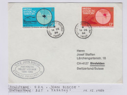 British Antarctic Territory (BAT) Ca RRS John Biscoe , Ca Faraday 14 DE 1984 (TR176B) - Storia Postale