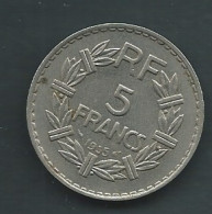 5 F LAVRILLIER NICKEL 1933- Pic 9906 - 5 Francs