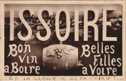 CPA ISSOIRE Vue Generale - Bon Vin A Boire Belles Filles A Voire (1254666) - Issoire