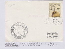 British Antarctic Territory (BAT) Ca RRS Bransfield Ca Halley 13 MR 1997 (TR179) - Brieven En Documenten