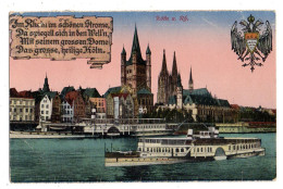 Allemagne -- KOELN A. Rh..-   Bateau,  Blason ..........colorisée... - Koeln