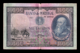 Portugal 1000 Escudos 1942 Pick 156(4) Bc/Mbc F/Vf - Portugal