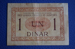 Banknotes Yugoslavia 1 Dinar 1919 F - Yougoslavie