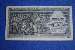 Banknotes  Yugoslavia 100 Dinara 1953 G/F - Yougoslavie