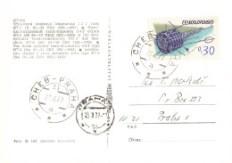 Bahnpost (R.P.O. / T.P.O.) Cheb-Praha (BP1209) - Lettres & Documents