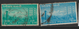 India  1953 SG  346-7  Indian Telegraphs  Fine Used   - Gebraucht