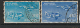 India  1957 SG  397-8    Indian  Air Force   Fine Used   - Used Stamps