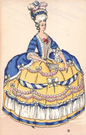 Mode CPA Histoire Costume Français Règne De Louis XVI 1775 Femme , Illustration - Mode