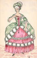 Mode CPA Histoire Costume Français Règne De Louis XVI 1778 Femme , Illustration - Mode