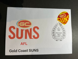 (3 Q 29) Australia AFL Team (2023) Commemorative Cover (for Sale From 27 March 2023) Gold Coast Suns - Lettres & Documents