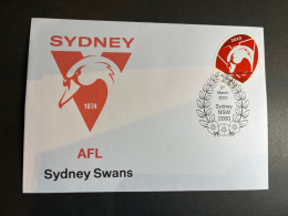 (3 Q 29) Australia AFL Team (2023) Commemorative Cover (for Sale From 27 March 2023) Sydney Swans - Brieven En Documenten