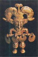 Colombia Bogota Gold Museum Fine Art Postcard Estilo Quimbaya Figura Antropomorfa - Colombie