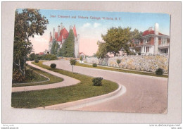 Victoria CANADA Joan Crescent & Old Dunsmuir Castle Canada Vintage Postcard UNUSED - Victoria