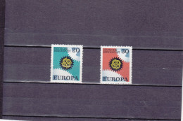 EUROPA/NEUF*/ 2 VALEURS/N°398/399 YVERT ET TELLIER 1967 - Ungebraucht