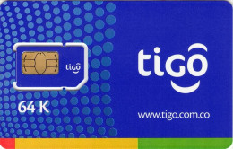 Lote TT247, Colombia, Tarjeta Telefonica, Phone Card, Sim Card, Tigo Chip 64 K, Ericsson ICCID - Colombie