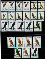 S. Tomé & Principe 2008 / 2009 Mi. 3946 - 3969 Birds Oiseaux Vögel Overprint Surchargé Faune Fauna 24 Val. RARE ! - São Tomé Und Príncipe