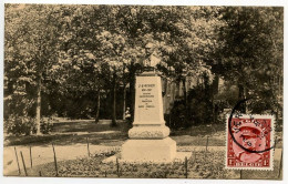 Belgium 1933 Postcard - Verviers, Monument J. S. Renier; 1fr. King Albert I - Verviers