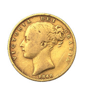 Royaume-Uni Souverain Victoria 1848 Londres - 1 Sovereign