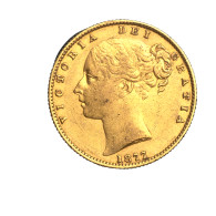 Royaume-Uni Souverain Victoria 1877 Londres - 1 Sovereign