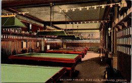 Oregona Portland Elks Club Billiard Parlor  - Portland