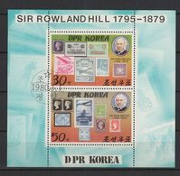 Korea 1980 M/S 100th Anniv Death Sir Rowland Hill Famous People Philately Stamps On Stamps CTO SC 1924 Mi 1973-1974 - Rowland Hill