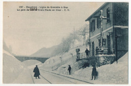CPA - LUS-LA-CROIX-HAUTE (Drôme) - Ligne De Grenoble à Gap - La Gare De (Lus) / Col De La Croix-Haute En Hiver - Other & Unclassified