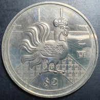 Singapore Zodiac Lunar Calender Rooster 2 Dollars 2005 UNC - Singapur