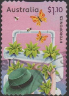 AUSTRALIA DIE-CUT- USED 2021 $1.10 Stamp Collecting Month: "Full Steam Ahead" - Hydroponics - Gebruikt