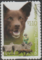 AUSTRALIA DIE-CUT- USED 2022 $1.10 Sheepdog Trials 150 Years - Kelpie - Oblitérés