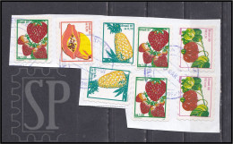 Brasil 1997 Frutas Plantas Flora Fruit Fruits Papaya Caju Strawberry Pineapple Pitanga - Gebraucht