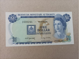 Billete De Bermuda De 1 Dólar, Año 1982, Serie A, Nº Bajisimo 000241, UNC - Bermudes