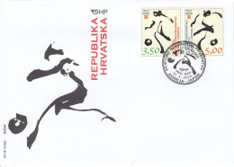 FDC CROATIA 612-613 - 2002 – Corea Del Sur / Japón