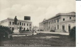 Kolumbien, Barranquilla, Santander Statue Und Custom House Building, Nicht Gelaufen - Colombie