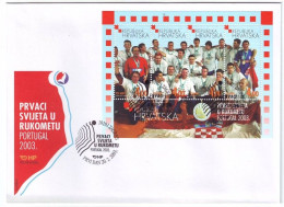 CROATIA FDC 638-641 - Handball