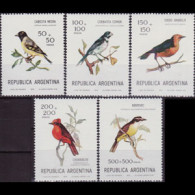 ARGENTINA 1978 - Scott# B75-9 Birds Set Of 5 MNH - Nuevos