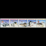 A.A.T.. 1988 - #L76 Wildlife Set Of 5 MNH Btw.perf.folded - Unused Stamps