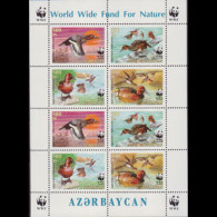 AZERBAIJAN 2000 - Scott# 704A Sheet-Wild Ducks MNH - Azerbaïdjan