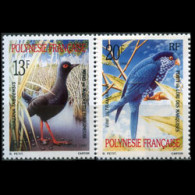FR.POLYNESIA 1990 - Scott# 540-1 Endang.Birds Set Of 2 MNH - Neufs