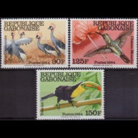 GABON 1984 - Scott# 577-9 Birds Set Of 3 MNH - Gabon (1960-...)