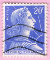 France, N° 1011B Obl. - Marianne De Muller - 1955-1961 Marianne Of Muller