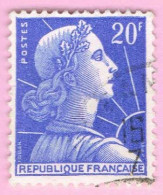 France, N° 1011B Obl. - Marianne De Muller - 1955-1961 Marianne Of Muller